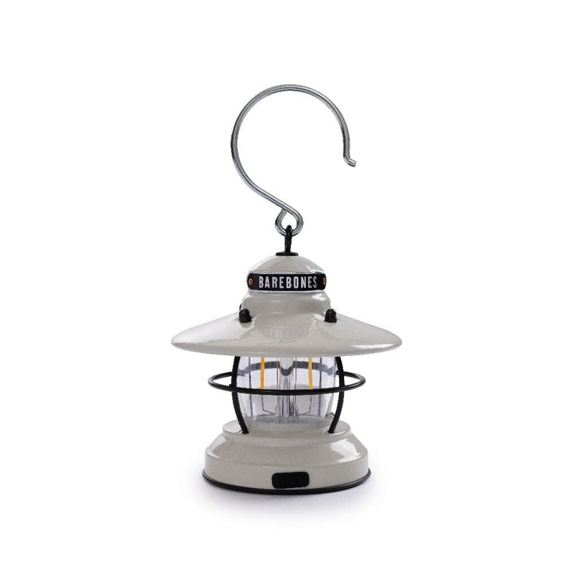 Barebones Edison Mini Lantern lampe sans fil à piles ou USB Vintage White 