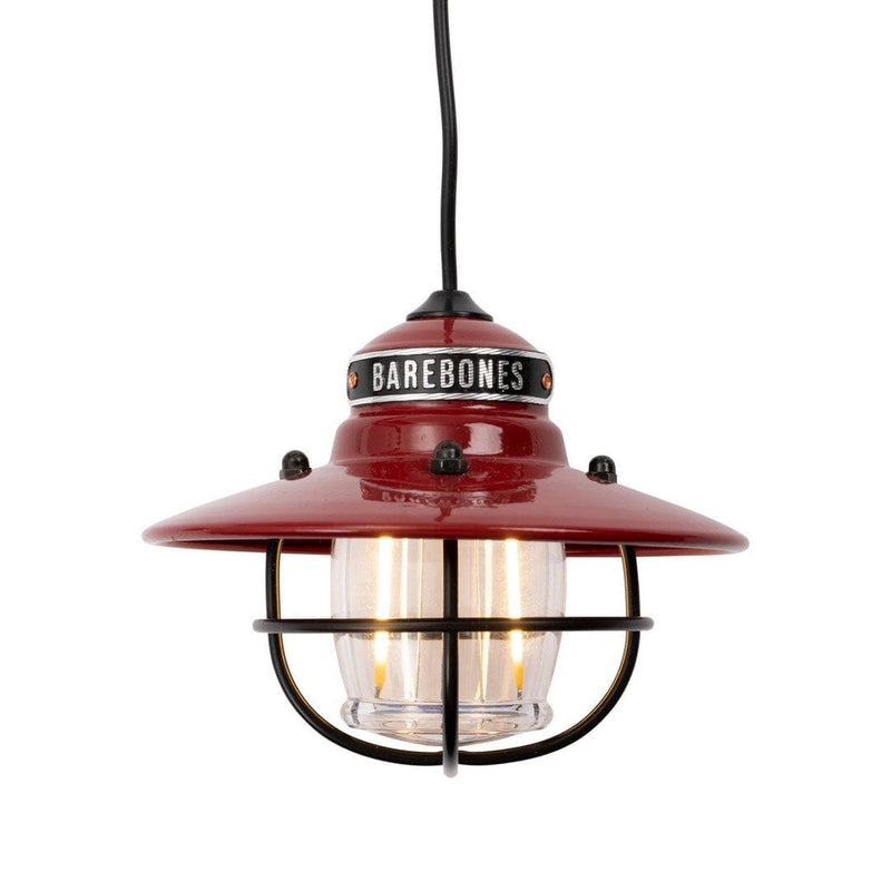 Barebones Edison Pendant light lampe pendue suspension Red 