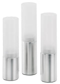 Blomus Faro Lot de 3 Photophores Ø5cm Verre Satiné 