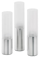 Blomus Faro Lot de 3 Photophores Ø5cm Verre Satiné 