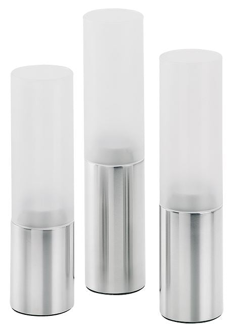 Blomus Faro Lot de 3 Photophores Ø5cm Verre Satiné 