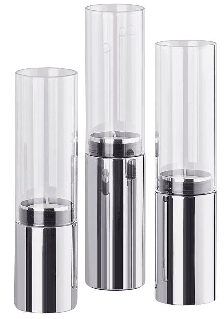 Blomus Faro Lot de 3 Photophores Ø5cm Verre Transparent 