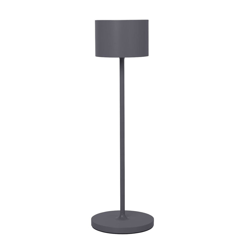 Blomus Farol Lampe de table sans fil LED USB H:33,5cm Warm gray 