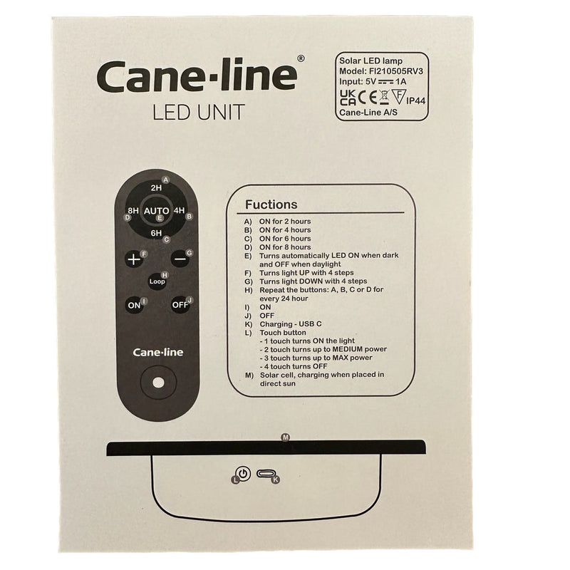 Cane-line Set Module LED solaire avec télécommande (57LED) 