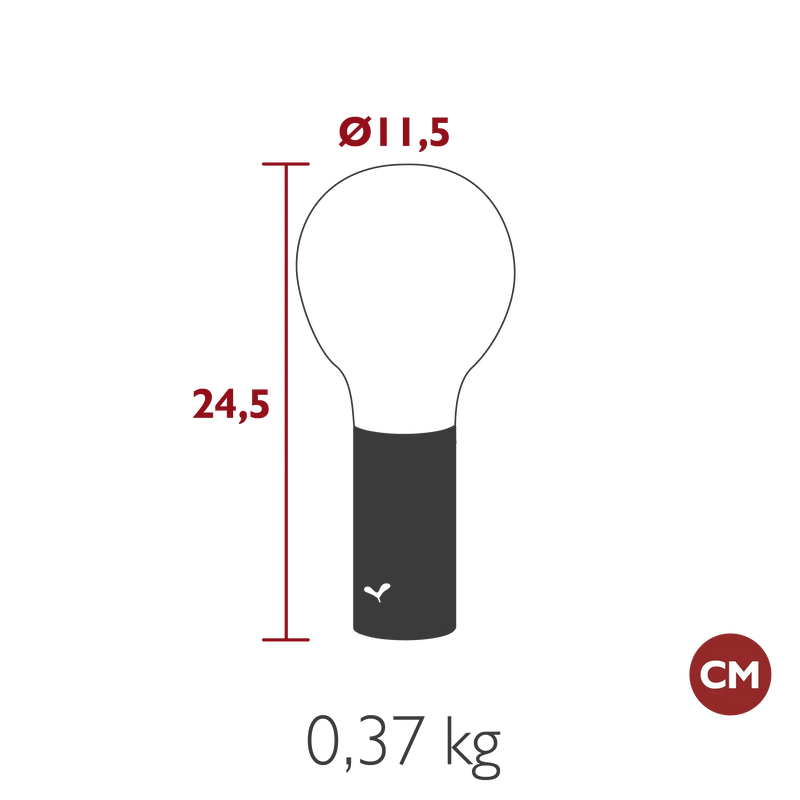 Fermob Aplô Lampe h.24cm 