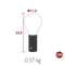 Fermob Aplô Lampe h.24cm 