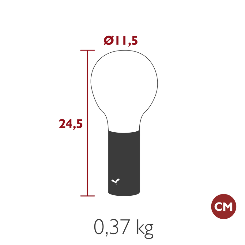 Fermob Aplô Lampe h.24cm 