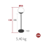 Fermob Mooon! Lampe h.134cm 