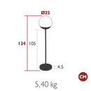 Fermob Mooon! Lampe h.134cm 