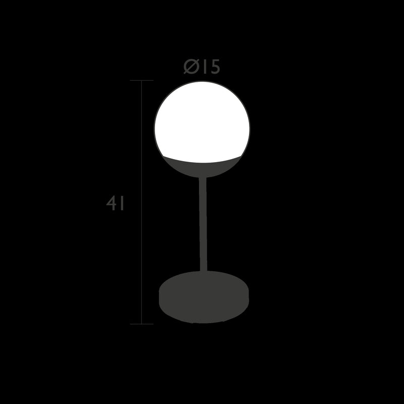 Fermob Mooon! Lampe H.41 Max (avec diffuseur en verre) Modèle 2023 