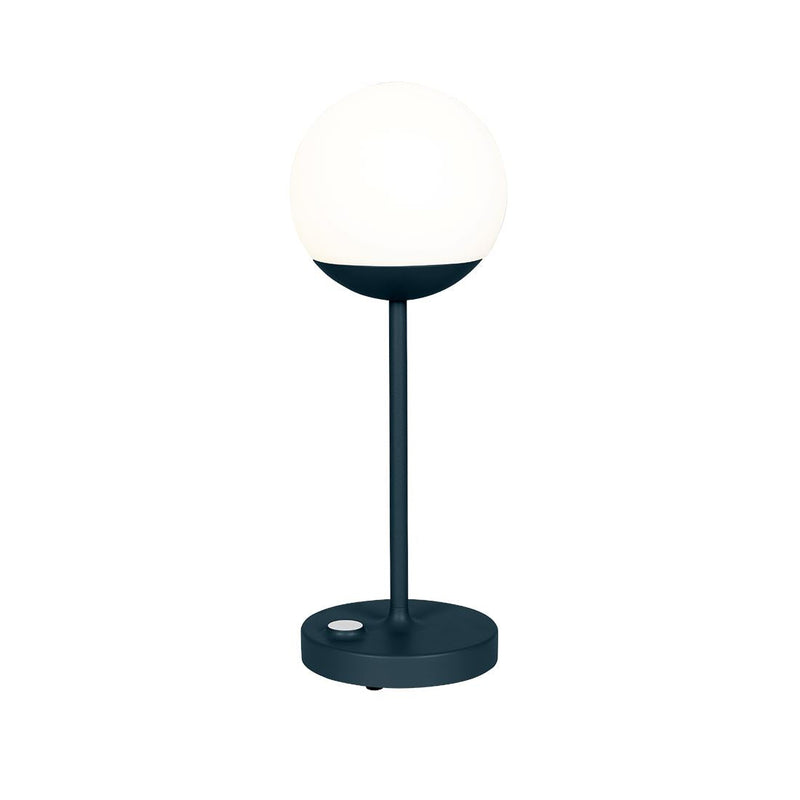 Fermob Mooon! Lampe H.41 Max (avec diffuseur en verre) Modèle 2023 Bleu acapulco 21 