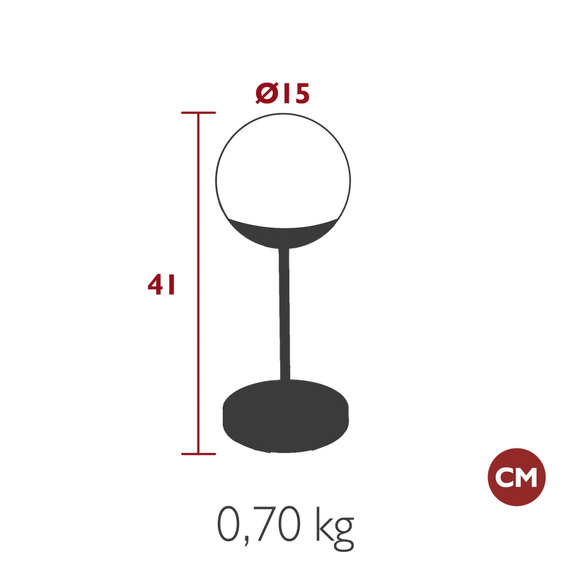 Fermob Mooon! Lampe h.41cm 