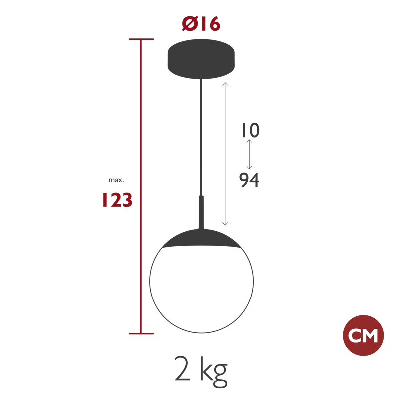 Fermob Mooon! Suspension Ø25cm 