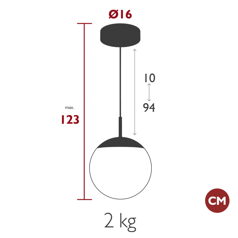 Fermob Mooon! Suspension Ø25cm 