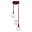 Fermob Mooon! Suspension Triple Ø15cm Cerise noire B9 