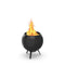 Höfats Moon 45 All Black Brasero avec pieds Bas H:45cm 