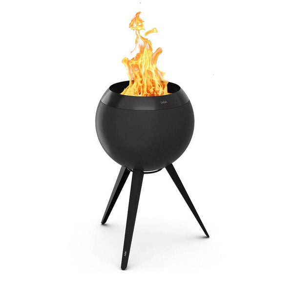 Höfats Moon 45 All Black Brasero avec pieds Haut H:75cm 