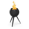 Höfats Moon 45 All Black Brasero avec pieds Haut H:75cm 