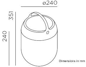 IP44.DE Aqu M Lampe Solaire LED sans fil d'extérieur 