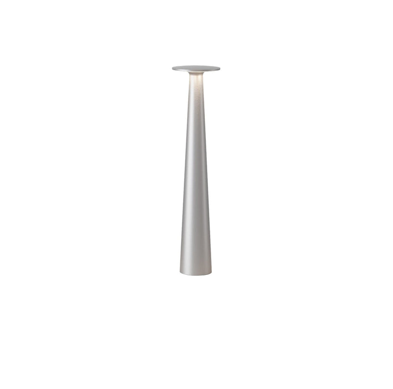 IP44.DE Lix Skinny Lampe LED sans fil d'extérieur h: 25.5cm Frozen silver 