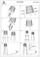 LEDS C4 Barcino lampadaire réglable en hauteur pour l'extérieur 