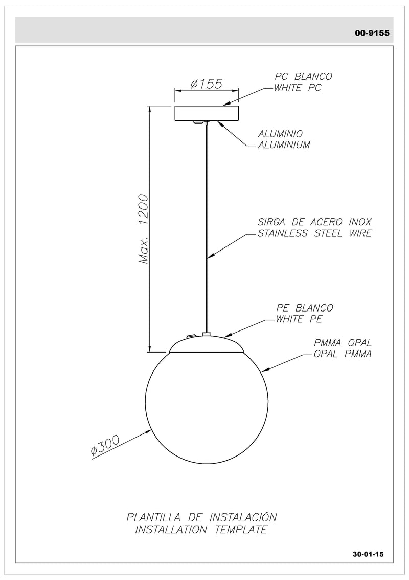 LEDS C4 Ciscne Pendant suspension pour l'extérieur 