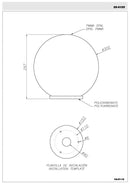 LEDS C4 Cisne Surface lampe boule de sol pour l'extérieur 