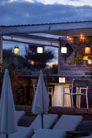 Les Jardins Lolie Lampion Lampe LED Solaire sans fil 200 Lumens 