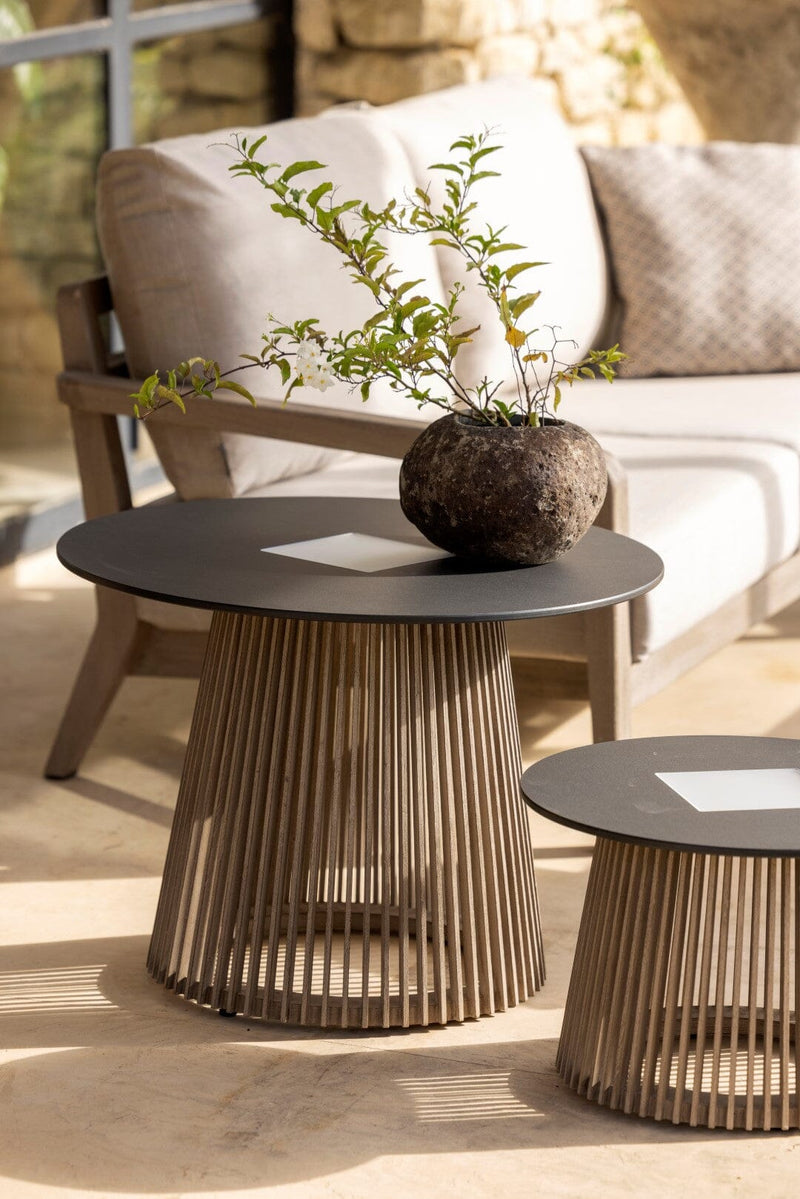 Les Jardins Tecka Table basse Ø50cm solaire h:33cm 500 Lumens 