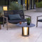 Les Jardins Teckalu Table basse Ø70cm solaire h:40cm 500 Lumens 