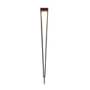 Les Jardins Tinka Torche solaire Grande avec pic intégré 500 Lumens Corten 