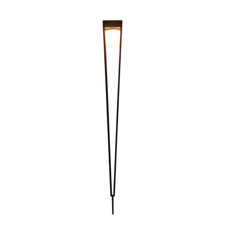 Les Jardins Tinka Torche solaire Grande avec pic intégré 500 Lumens Corten 